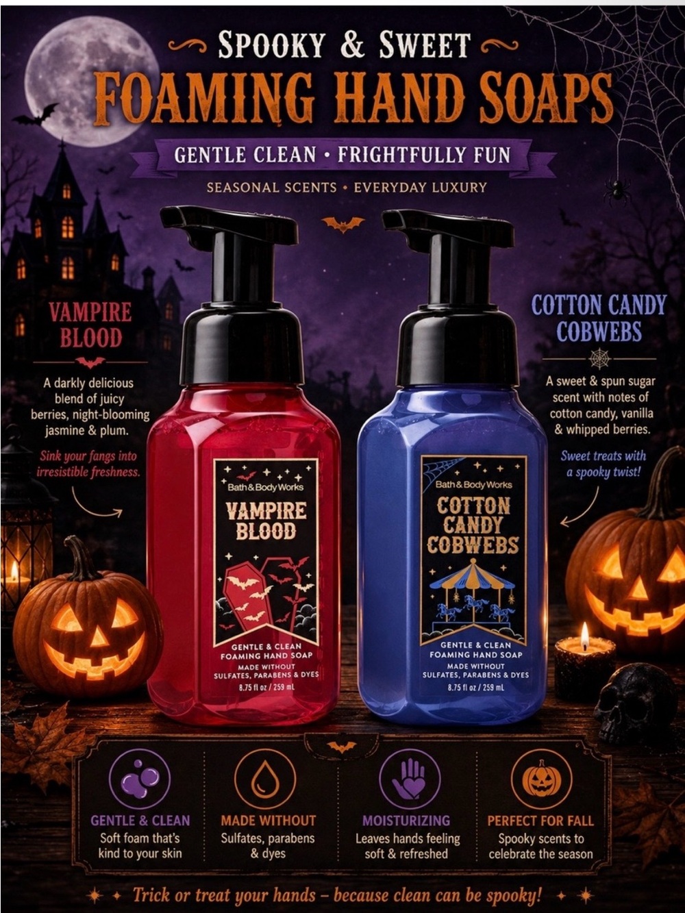 Bath & Body Works Spooky & Sweet Foaming Hand Soap - Vampire Blood (Red)